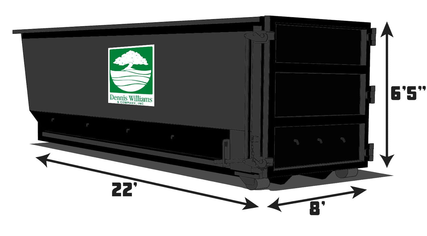 Illustration of DW 40-yard container